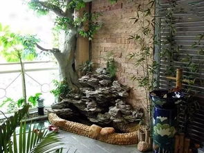 陽臺建個假山魚池,在朋友面前倍有面