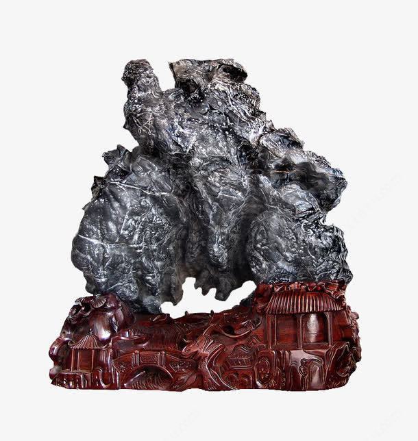 天下為公 靈璧奇石擺件高清素材，典藏藝術與自然之美